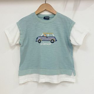 クレードスコープ(kladskap)のkladskap クレードスコープ 重ね着風 半袖Tシャツ 100サイズ(Tシャツ/カットソー)