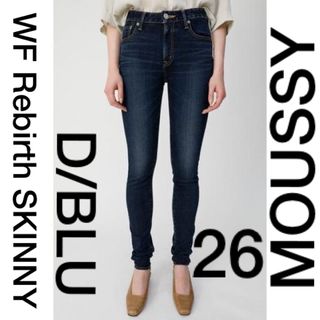 マウジー(moussy)の【美品】 WF Rebirth SKINNY 26  D/BLU MOUSSY(デニム/ジーンズ)