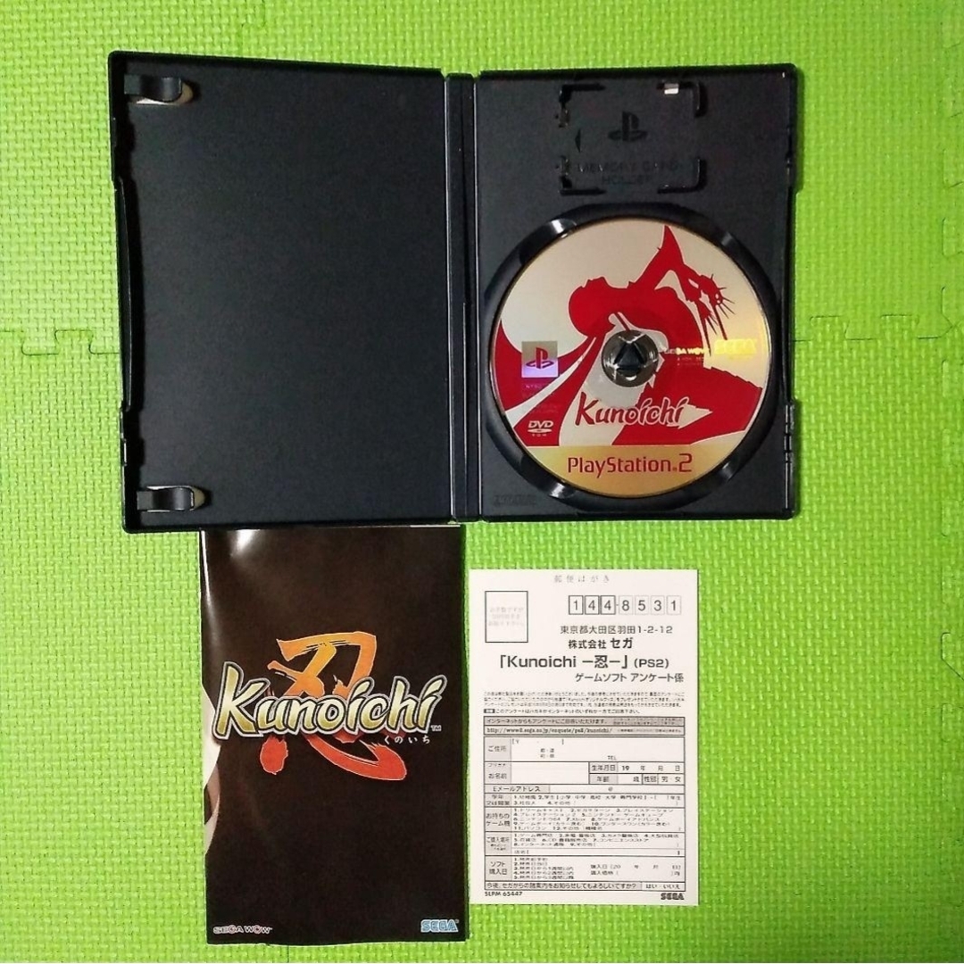 PlayStation2(プレイステーション2)のPS2　Kunoichi 忍 くのいち　プレステ2ソフト　アクションゲーム　セガ エンタメ/ホビーのゲームソフト/ゲーム機本体(家庭用ゲームソフト)の商品写真