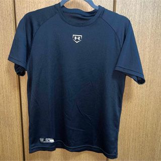 アンダーアーマー(UNDER ARMOUR)のUNDER ARMOUR アンダーアーマー Tシャツ 半袖 トップス ブラック(Tシャツ/カットソー(半袖/袖なし))