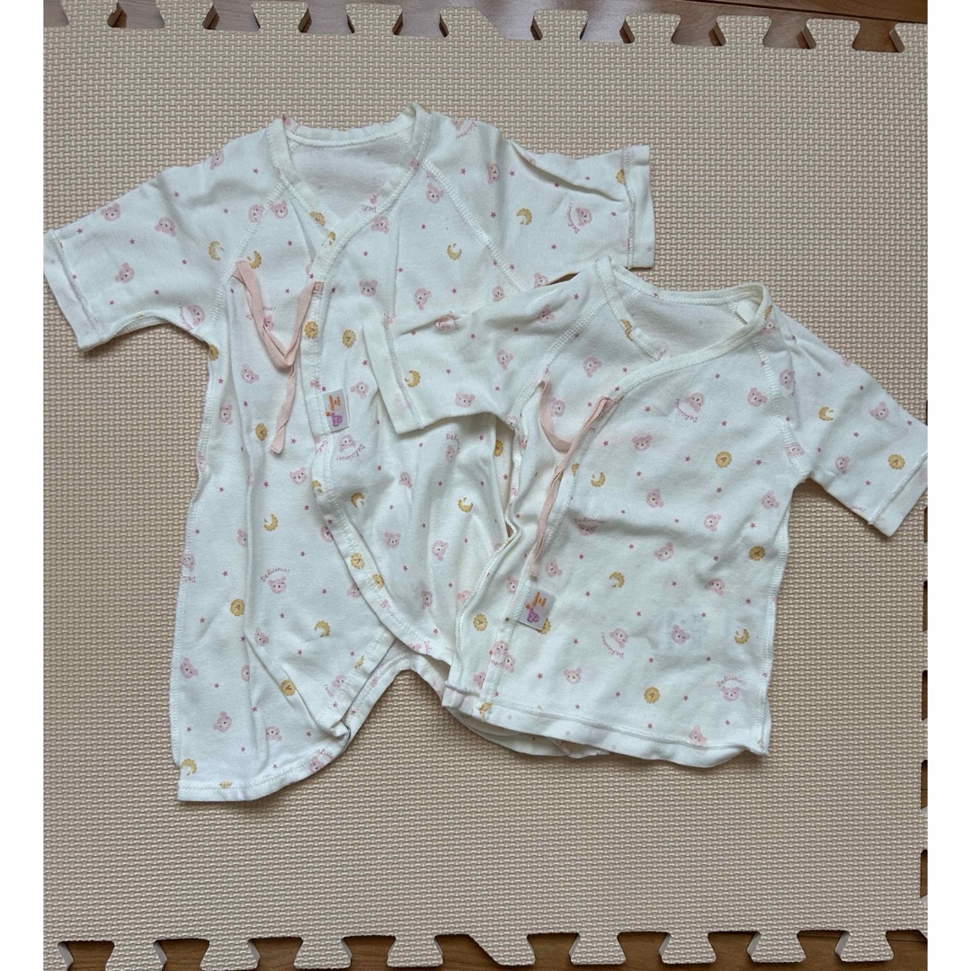 赤ちゃんの城(アカチャンノシロ)の赤ちゃんの城　肌着2点セット キッズ/ベビー/マタニティのベビー服(~85cm)(肌着/下着)の商品写真