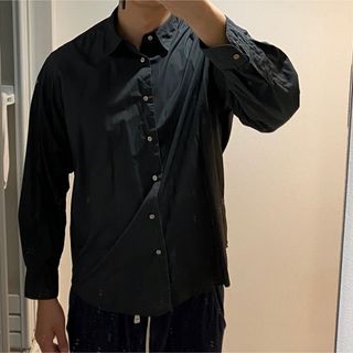 ユナイテッドアローズグリーンレーベルリラクシング(UNITED ARROWS green label relaxing)のUNITED ARROWS 黒色シャツ(シャツ)