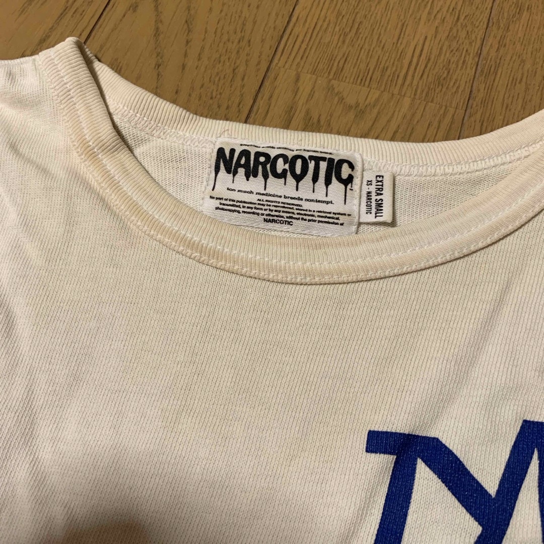 NARCOTIC(ナーコティック)のナーコティック　GDC Tシャツ　白　男女兼用XSサイズ　レディースMサイズ レディースのトップス(Tシャツ(半袖/袖なし))の商品写真