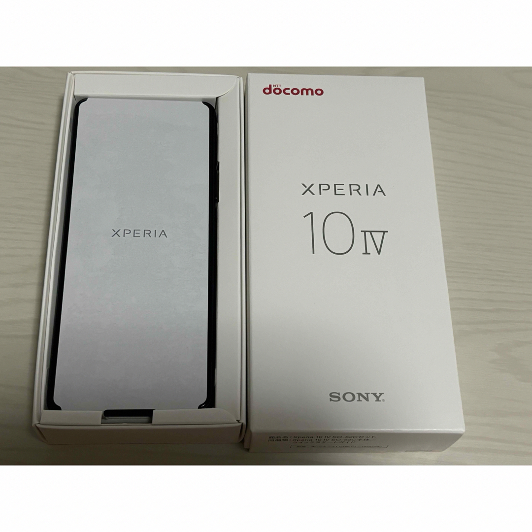 Xperia(エクスペリア)のSONY Xperia 10 IV SO-52C ブラック docomo スマホ/家電/カメラのスマートフォン/携帯電話(スマートフォン本体)の商品写真