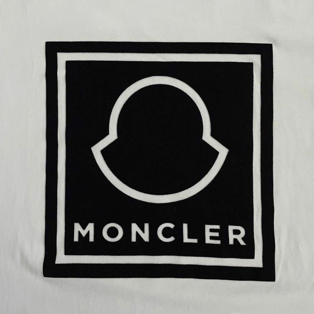 MONCLER(モンクレール)の9446【希少Lサイズ】モンクレール☆ビッグロゴ定番カラーロングtシャツ　美品 メンズのトップス(Tシャツ/カットソー(七分/長袖))の商品写真