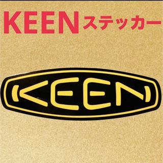 キーン(KEEN)のF 新品 keen ステッカー シール キーン ロゴ アウトドア 耐水 1枚(登山用品)