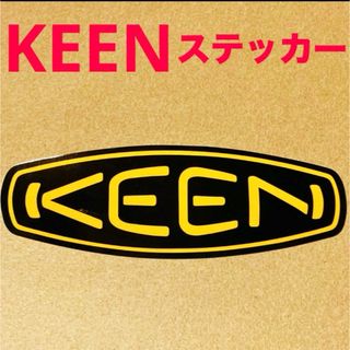 キーン(KEEN)のF 新品 keen ステッカー シール キーン ロゴ アウトドア 耐水 1枚(登山用品)