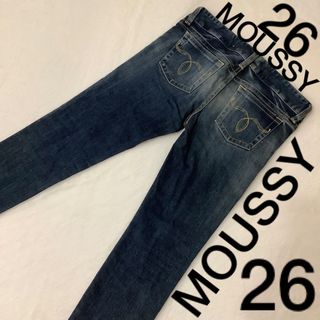 マウジー(moussy)の【美脚】 MOUSSY デニム 26ローライズ 渋谷109 お尻ステッチ(デニム/ジーンズ)