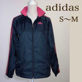 adidas - 【美品 S〜M 】adidas ピンクライン メッシュブルゾン