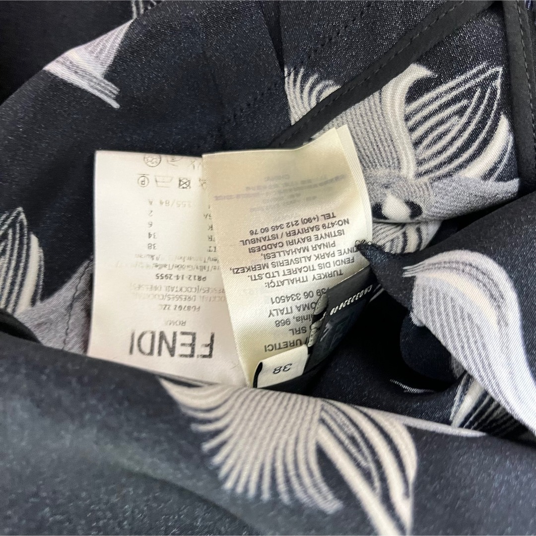 FENDI フェンディ オーキッド アシンメトリー ワンピース 15ss FENDI フェンディ オーキッド アシンメトリー ワンピース 15ss