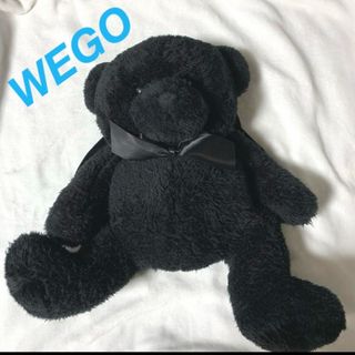 WEGO - 【WEGO】くまさんリュックサック/ぬいぐるみリュックサック 黒