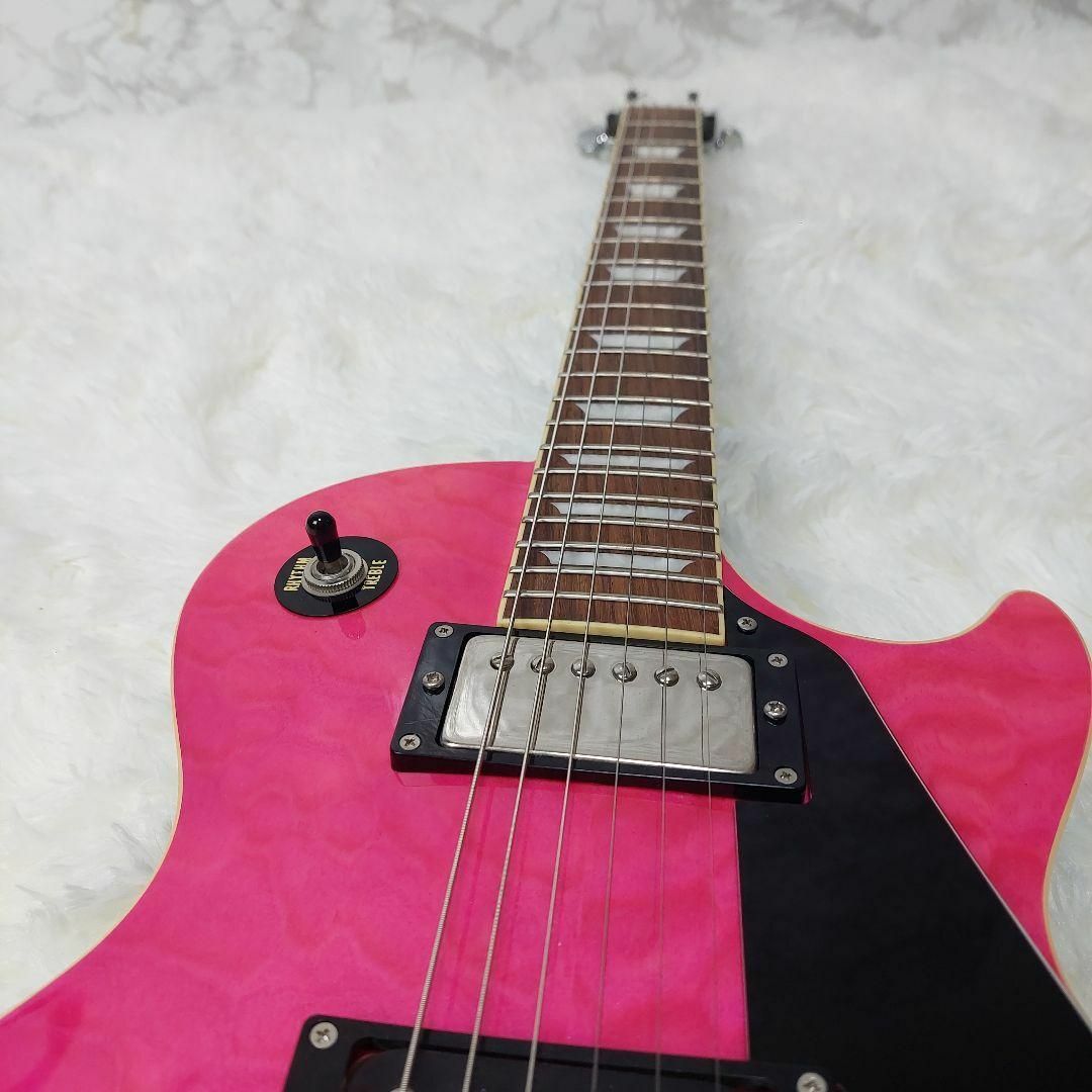 Fernandes(フェルナンデス)の【激レア】 Burny バーニー レスポールカスタム ピンク 極美品 楽器のギター(エレキギター)の商品写真