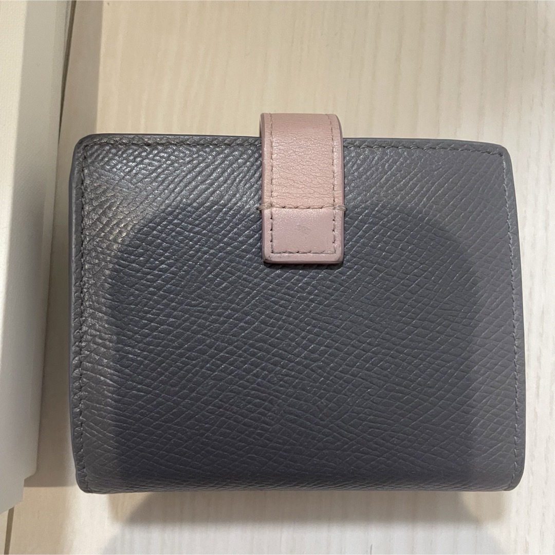 celine(セリーヌ)のCELINE 折り財布 ベルト グレー ピンク  使用感あり レディースのファッション小物(財布)の商品写真