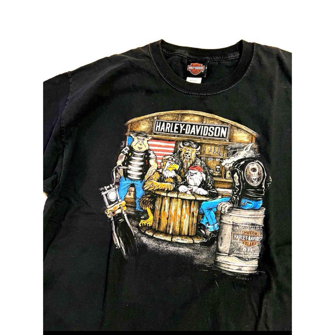 Harley Davidson(ハーレーダビッドソン)の【希少】Harley Davidson両面プリントTシャツ　 XL メンズのトップス(Tシャツ/カットソー(半袖/袖なし))の商品写真