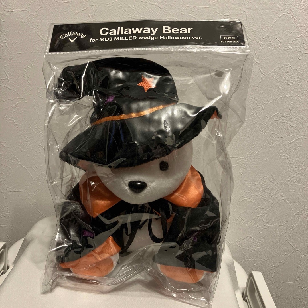 Callaway Golf(キャロウェイゴルフ)のCallaway Bear 非売品　キャロウェイ　ハロウィン　ぬいぐるみ　ゴルフ キッズ/ベビー/マタニティのおもちゃ(ぬいぐるみ/人形)の商品写真