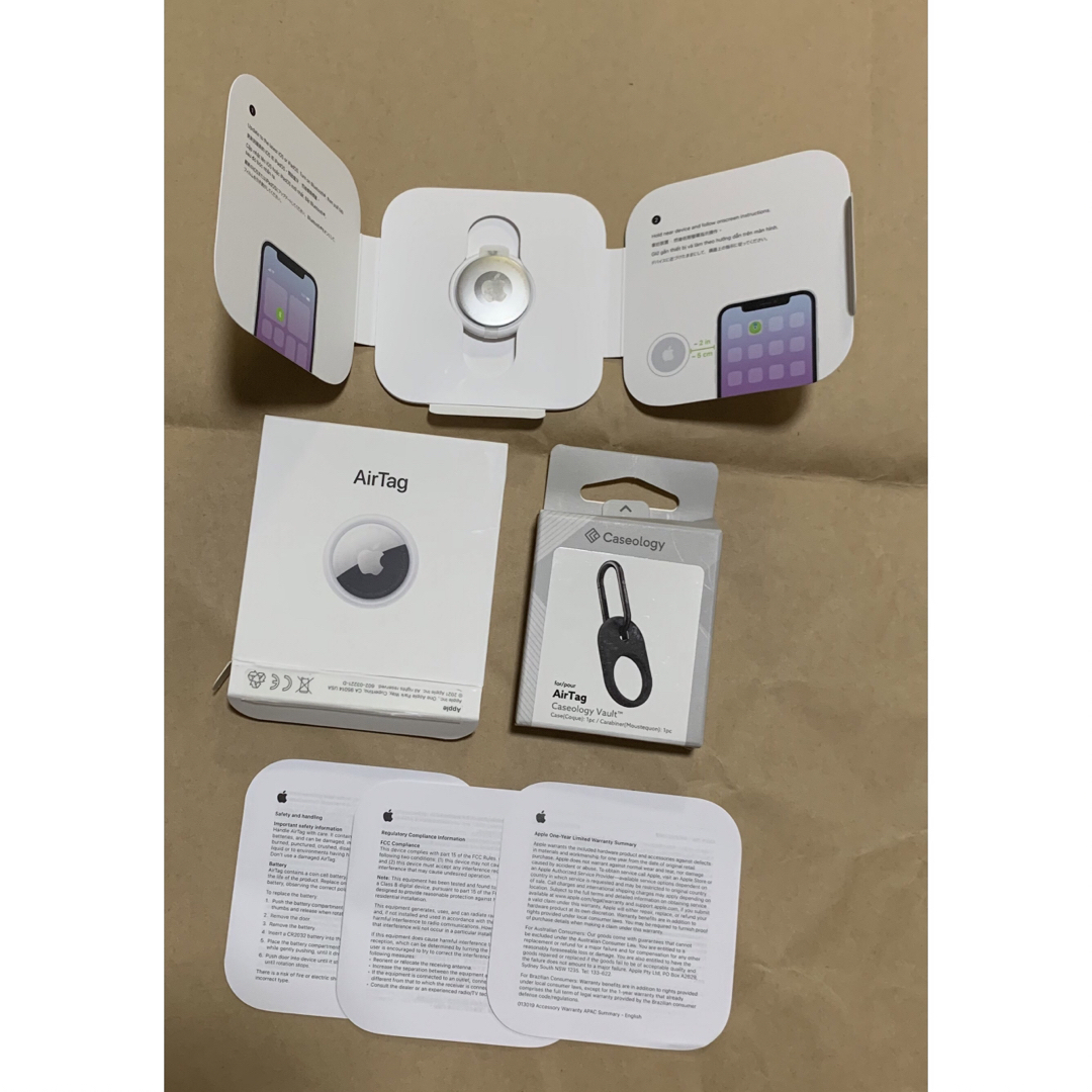 Apple(アップル)の未使用★AirTag エアータグ+ケース★セット★国内正規品★Apple＿3 スマホ/家電/カメラのスマホアクセサリー(その他)の商品写真