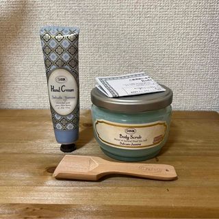 サボン(SABON)のSABON ボディスクラブ デリケートジャスミン 320g(ボディスクラブ)