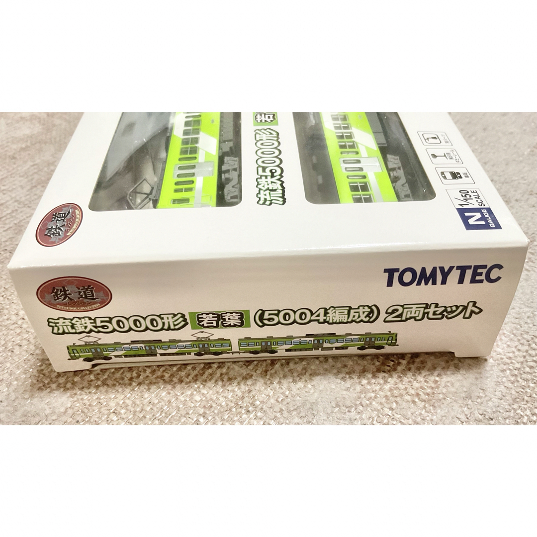 Tommy Tech(トミーテック)のトミーテック　Nゲージ　流鉄5000形　若葉　(5004編成) 2両セット エンタメ/ホビーのおもちゃ/ぬいぐるみ(鉄道模型)の商品写真