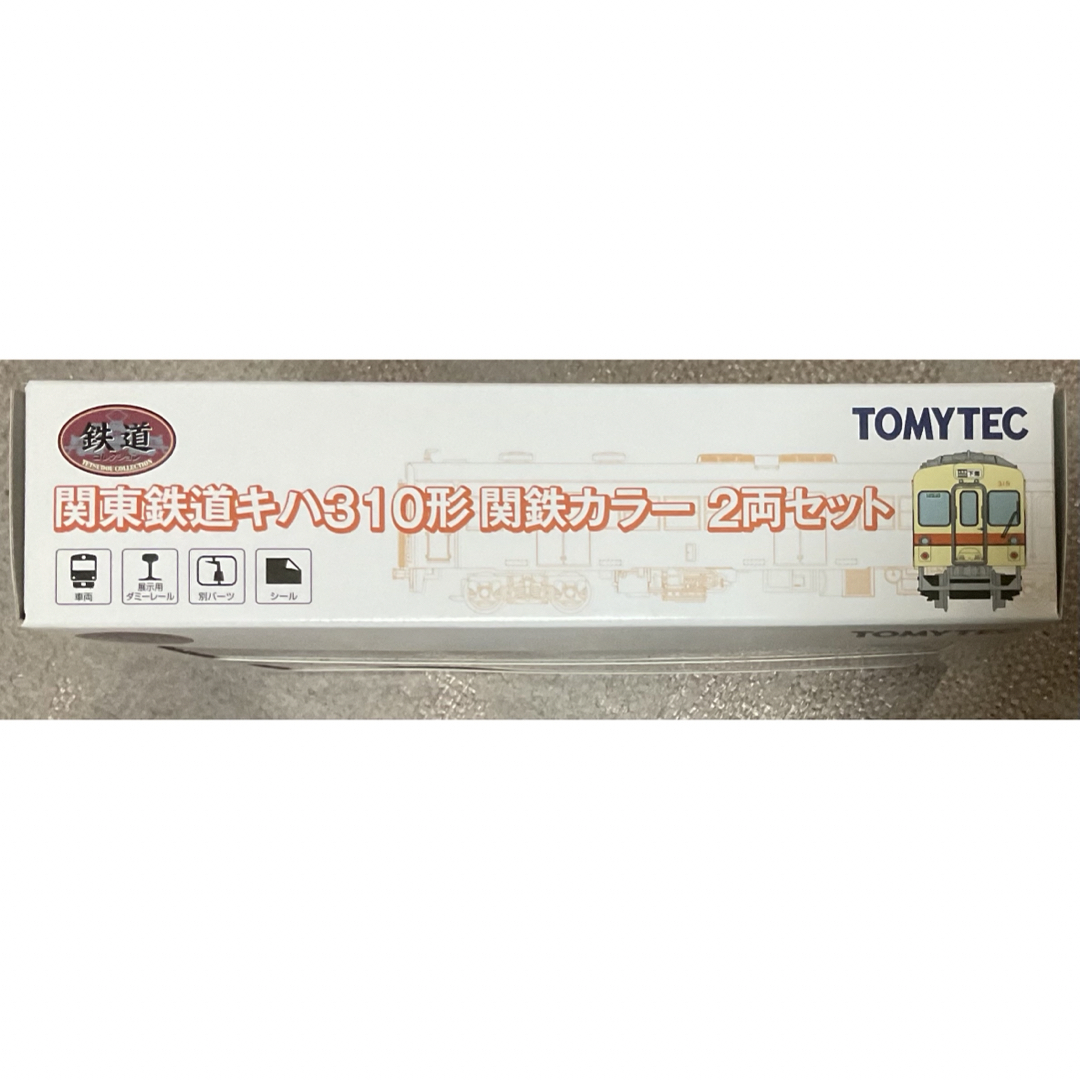 Tommy Tech(トミーテック)のトミーテック　Nゲージ　関東鉄道キハ310形　関鉄カラー　2両セット エンタメ/ホビーのおもちゃ/ぬいぐるみ(鉄道模型)の商品写真