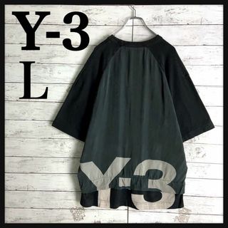 ワイスリー(Y-3)の9198【人気Lサイズ】Y-3☆バックプリント定番カラーtシャツ　入手困難　美品(Tシャツ/カットソー(半袖/袖なし))