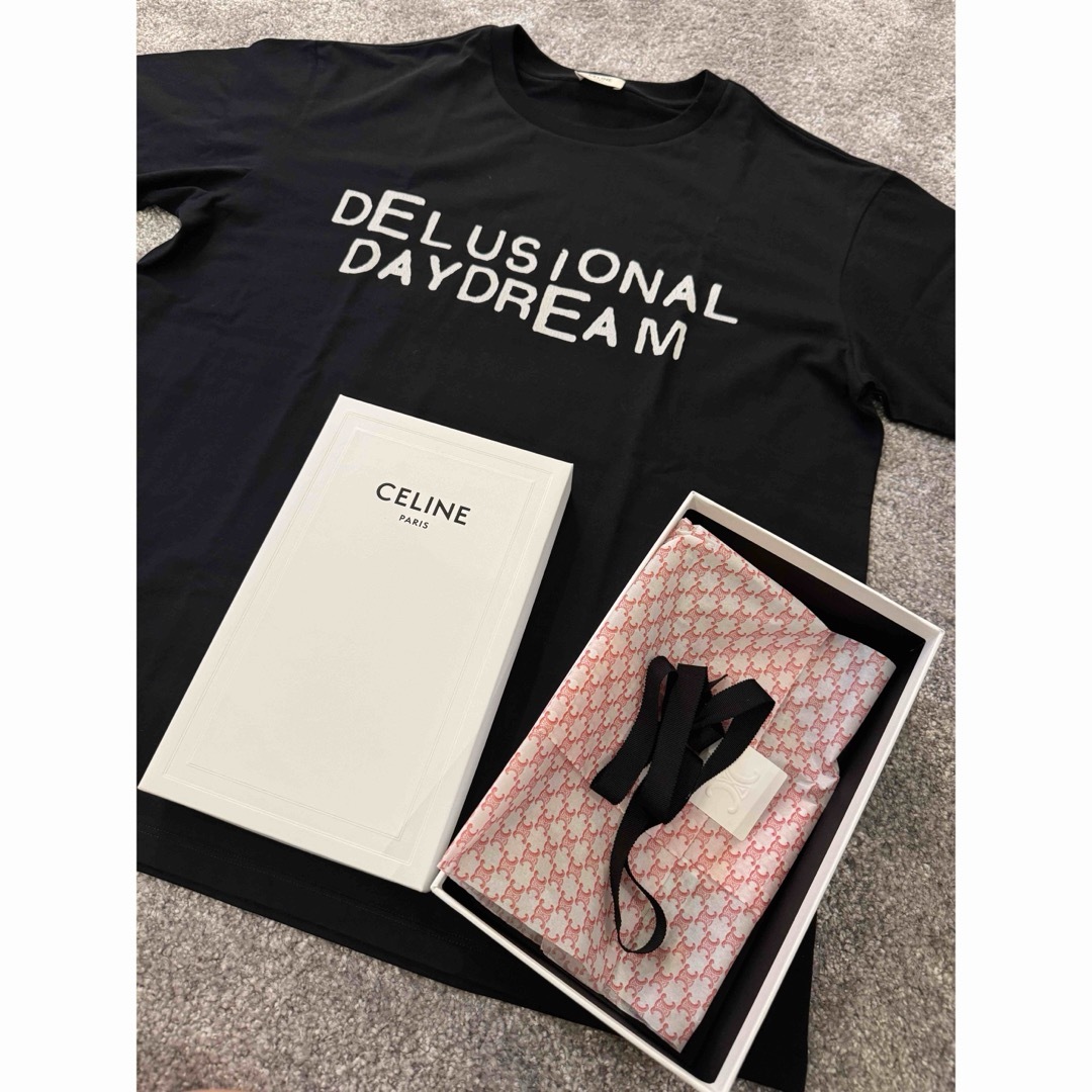 celine(セリーヌ)の新作セリーヌ　デイドリーム Tシャツコットン ブラックホワイト メンズのトップス(Tシャツ/カットソー(半袖/袖なし))の商品写真