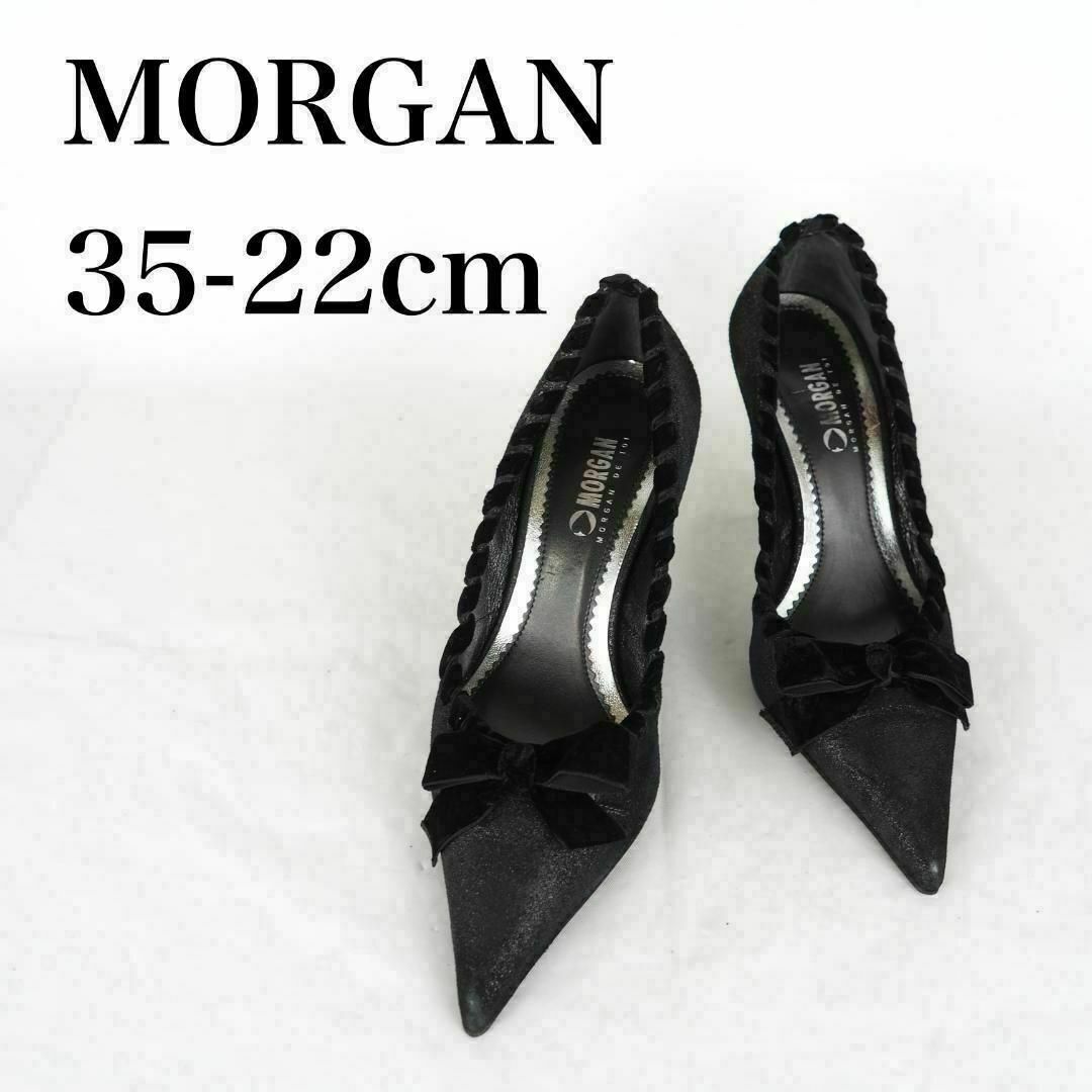MORGAN(モルガン)のMORGAN*モーガン*パンプス*35-22cm*黒*M2224 レディースの靴/シューズ(ハイヒール/パンプス)の商品写真