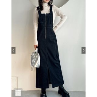 新品♡import♡Blackデニムオシャレワンピース♡大人気完売(ロングワンピース/マキシワンピース)