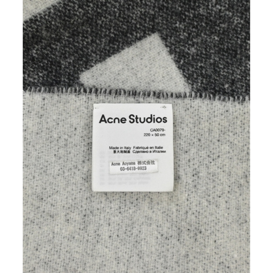 Acne Studios(アクネストゥディオズ)のAcne Studios アクネストゥディオズ マフラー - グレー 【古着】【中古】 メンズのファッション小物(マフラー)の商品写真