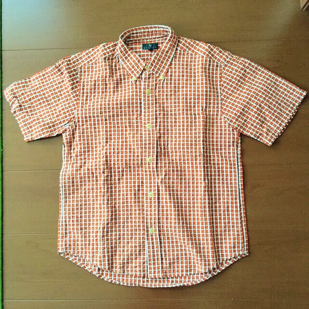 キッズチェック半袖シャツ 140 キッズ/ベビー/マタニティのキッズ服男の子用(90cm~)(ブラウス)の商品写真