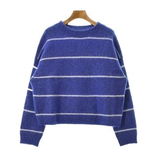 アクネストゥディオズ(Acne Studios)のAcne Studios ニット・セーター XXS 紺(ボーダー) 【古着】【中古】(ニット/セーター)