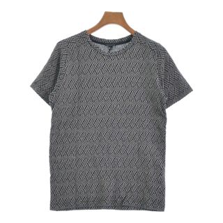 セオリー(theory)のTheory セオリー Tシャツ・カットソー M グレーx黒(総柄) 【古着】【中古】(Tシャツ/カットソー(半袖/袖なし))