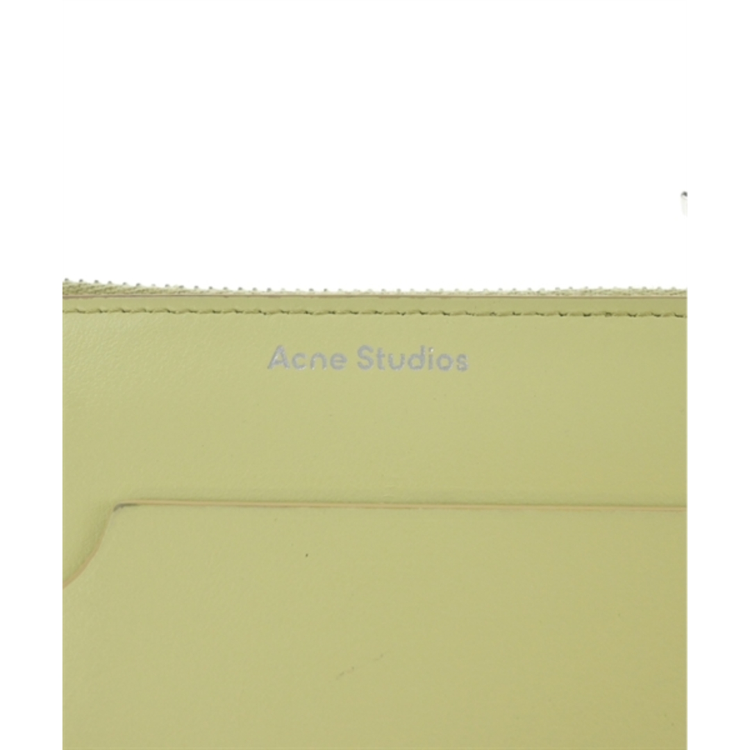 Acne Studios(アクネストゥディオズ)のAcne Studios アクネストゥディオズ カードケース - 黄緑系 【古着】【中古】 レディースのファッション小物(名刺入れ/定期入れ)の商品写真