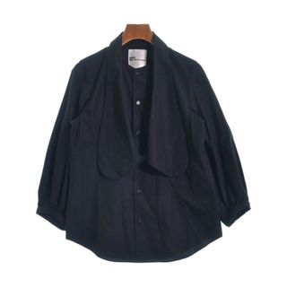 ノワールケイニノミヤ(noir kei ninomiya)のnoir kei ninomiya ノワール　ケイ　ニノミヤ ブラウス XS 黒 【古着】【中古】(シャツ/ブラウス(長袖/七分))