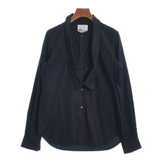 ノワールケイニノミヤ(noir kei ninomiya)のnoir kei ninomiya カジュアルシャツ S 黒 【古着】【中古】(シャツ/ブラウス(長袖/七分))