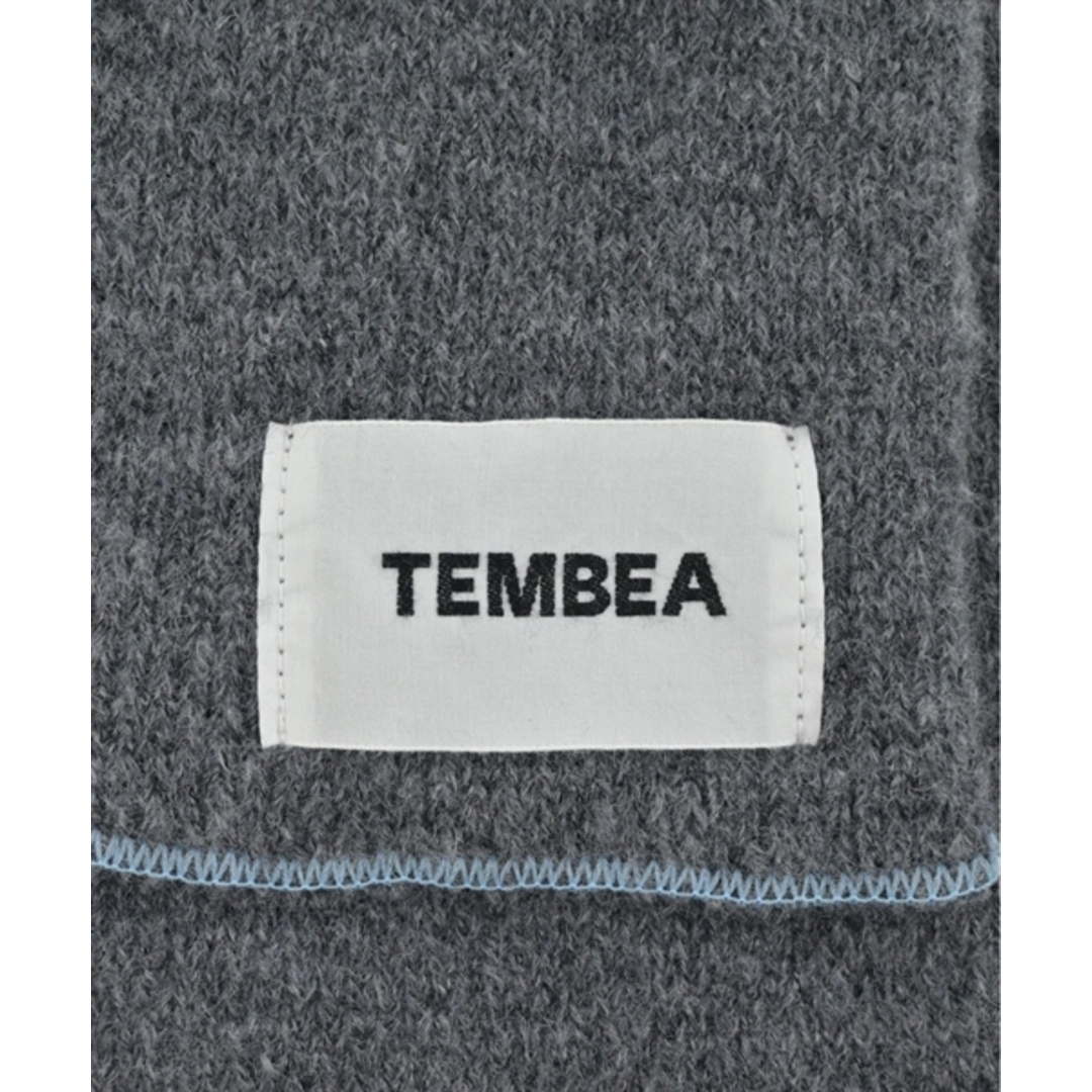 TEMBEA(テンベア)のTEMBEA テンベア マフラー - グレー 【古着】【中古】 レディースのファッション小物(マフラー/ショール)の商品写真
