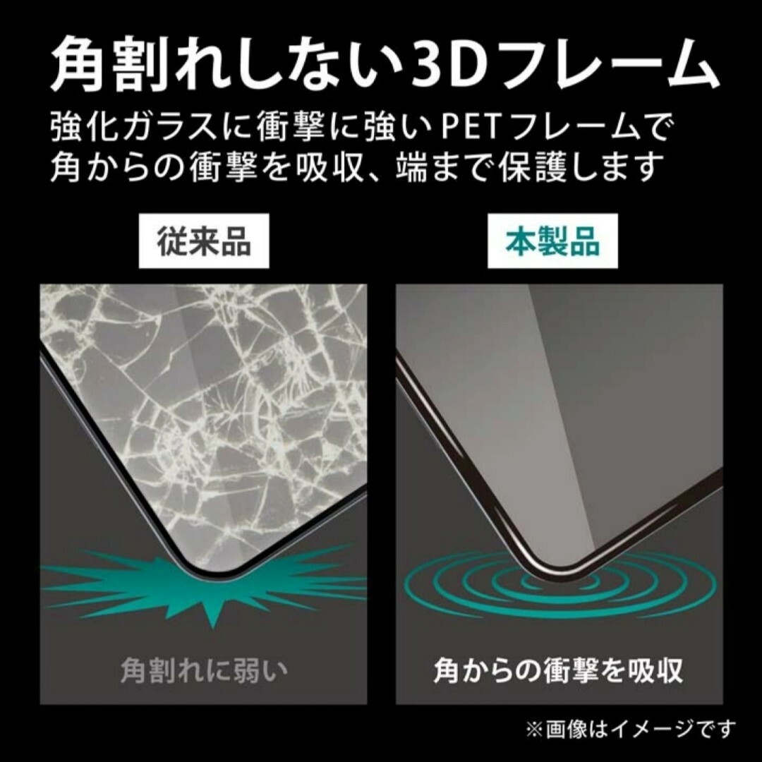 iPhone(アイフォーン)のiPhone13 mini 　ブルーライトカット　ガラス　フィルム　iPhone スマホ/家電/カメラのスマホアクセサリー(保護フィルム)の商品写真