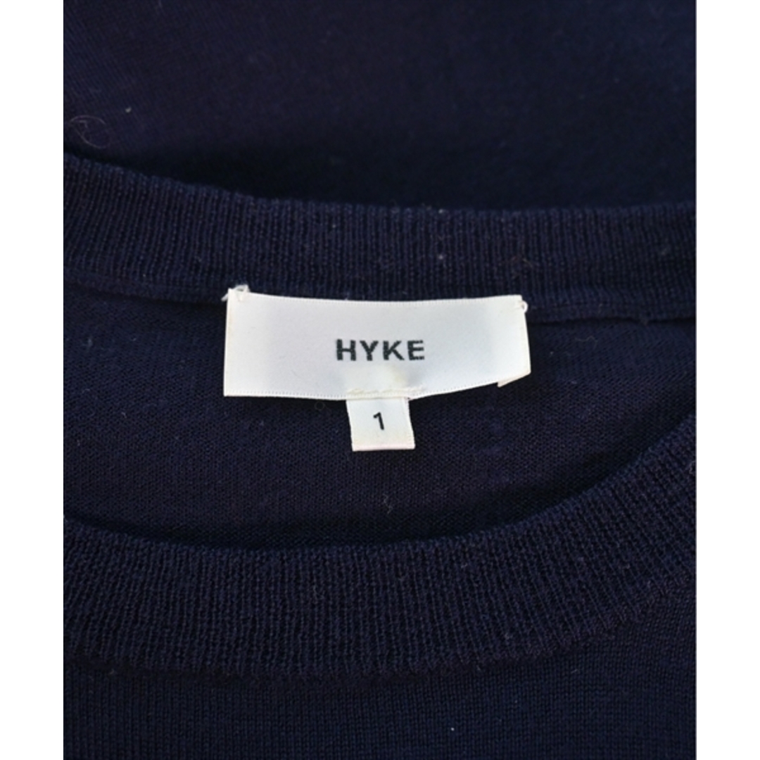 HYKE(ハイク)のHYKE ハイク ニット・セーター 1(S位) 紺x白 【古着】【中古】 レディースのトップス(ニット/セーター)の商品写真