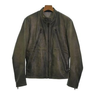 Maison Margiela ライダース 44(S位) こげ茶系 【古着】【中古】(ライダースジャケット)