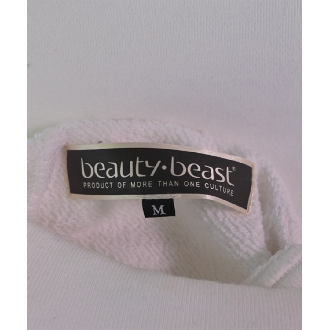 beauty:beast(ビューティビースト)のbeauty:beast ビューティ　ビースト スウェット M 白 【古着】【中古】 メンズのトップス(スウェット)の商品写真