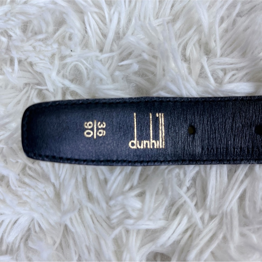 Dunhill(ダンヒル)のダンヒル　dunhill イタリア製　レザーベルト  ブラック×ゴールド　箱つき メンズのファッション小物(ベルト)の商品写真