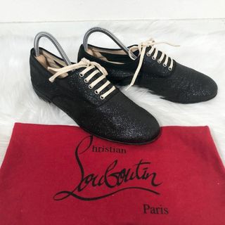 Christian Louboutin - Christian Louboutin ルブタン レザー ラメ ドレスシューズ