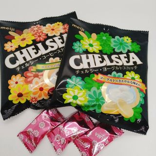 チェルシー(chelsea)の明治　チェルシー　ヨーグルトスカッチ　コーヒースカッチ　 42g  2袋セット(菓子/デザート)