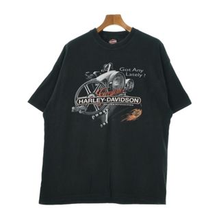 ハーレーダビッドソン(Harley Davidson)のHARLEY DAVIDSON Tシャツ・カットソー XL 黒 【古着】【中古】(Tシャツ/カットソー(半袖/袖なし))