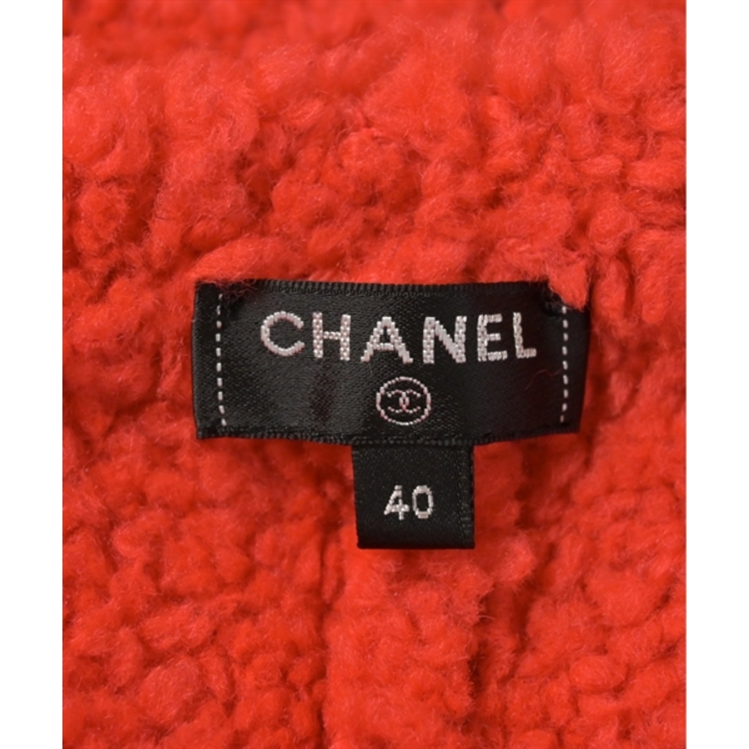 CHANEL(シャネル)のCHANEL シャネル ニット・セーター 40(M位) 赤 【古着】【中古】 レディースのトップス(ニット/セーター)の商品写真