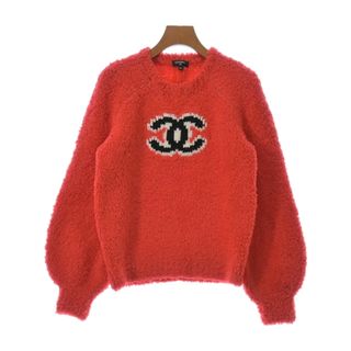 シャネル(CHANEL)のCHANEL シャネル ニット・セーター 40(M位) 赤 【古着】【中古】(ニット/セーター)