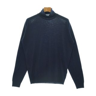 ジョンスメドレー(JOHN SMEDLEY)のJOHN SMEDLEY ジョンスメドレー ニット・セーター -(M位) 紺 【古着】【中古】(ニット/セーター)