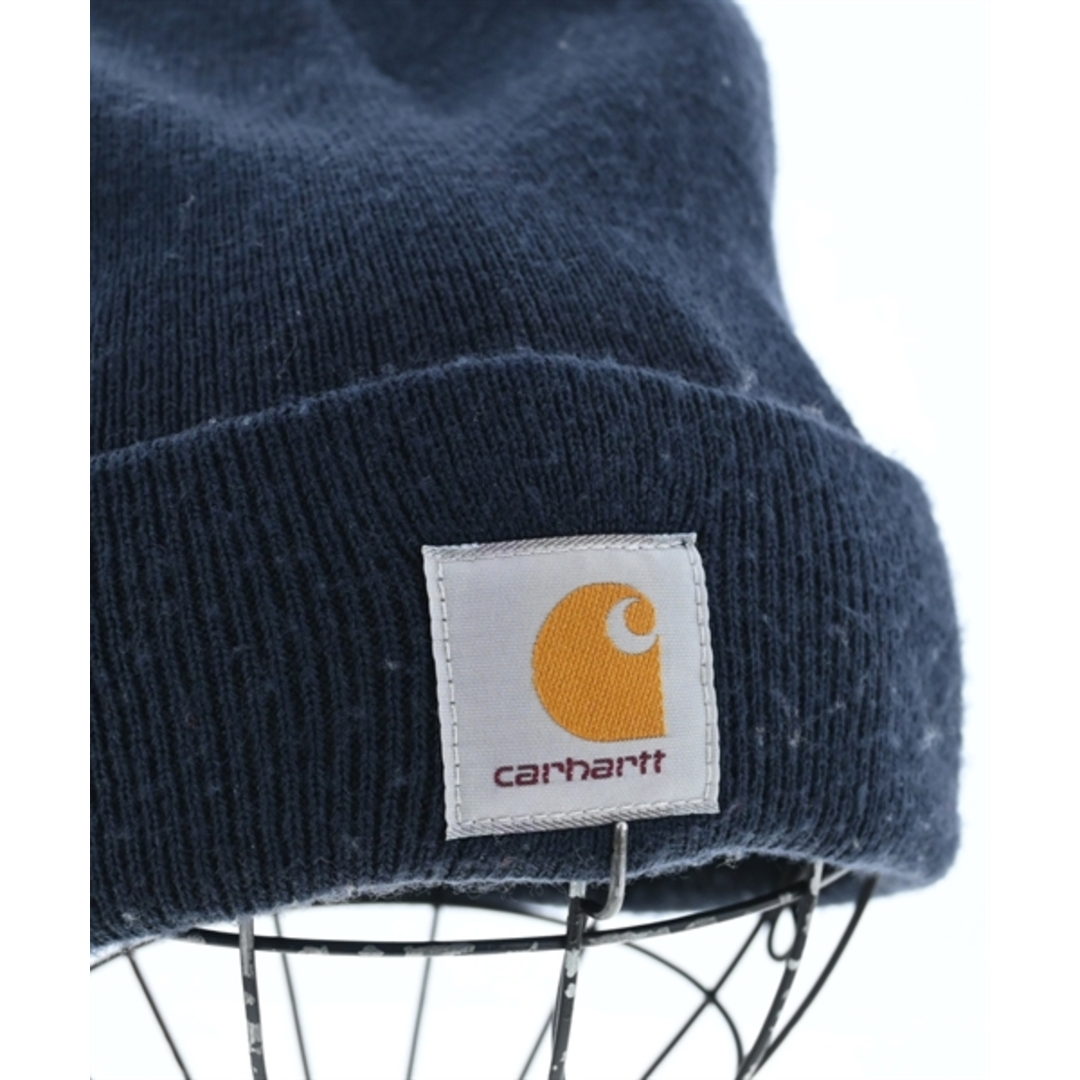 carhartt(カーハート)のCarhartt カーハート ニットキャップ・ビーニー ONE 紺 【古着】【中古】 メンズの帽子(ニット帽/ビーニー)の商品写真