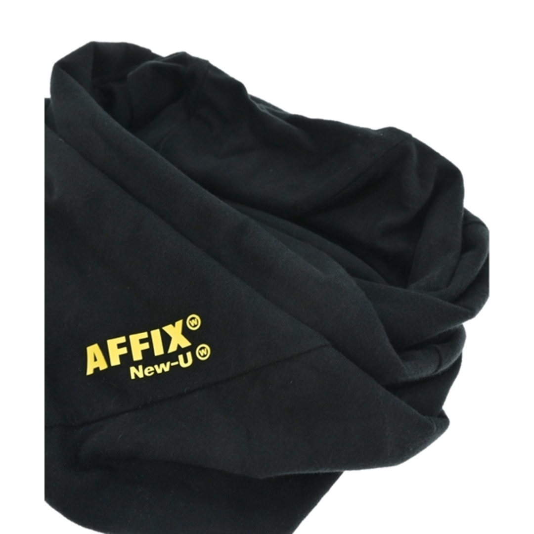 AFFIX(アフィックス)のAFFXWRKS アフィックスワークス マフラー - 黒 【古着】【中古】 メンズのファッション小物(マフラー)の商品写真