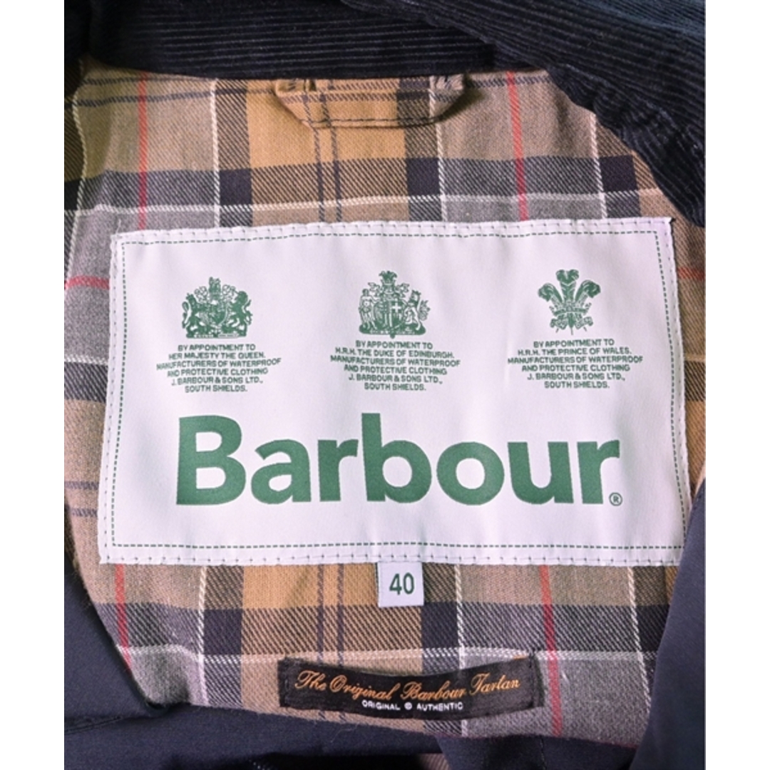 Barbour(バーブァー)のBarbour バブアー ステンカラーコート 40(M位) 濃紺 【古着】【中古】 メンズのジャケット/アウター(ステンカラーコート)の商品写真