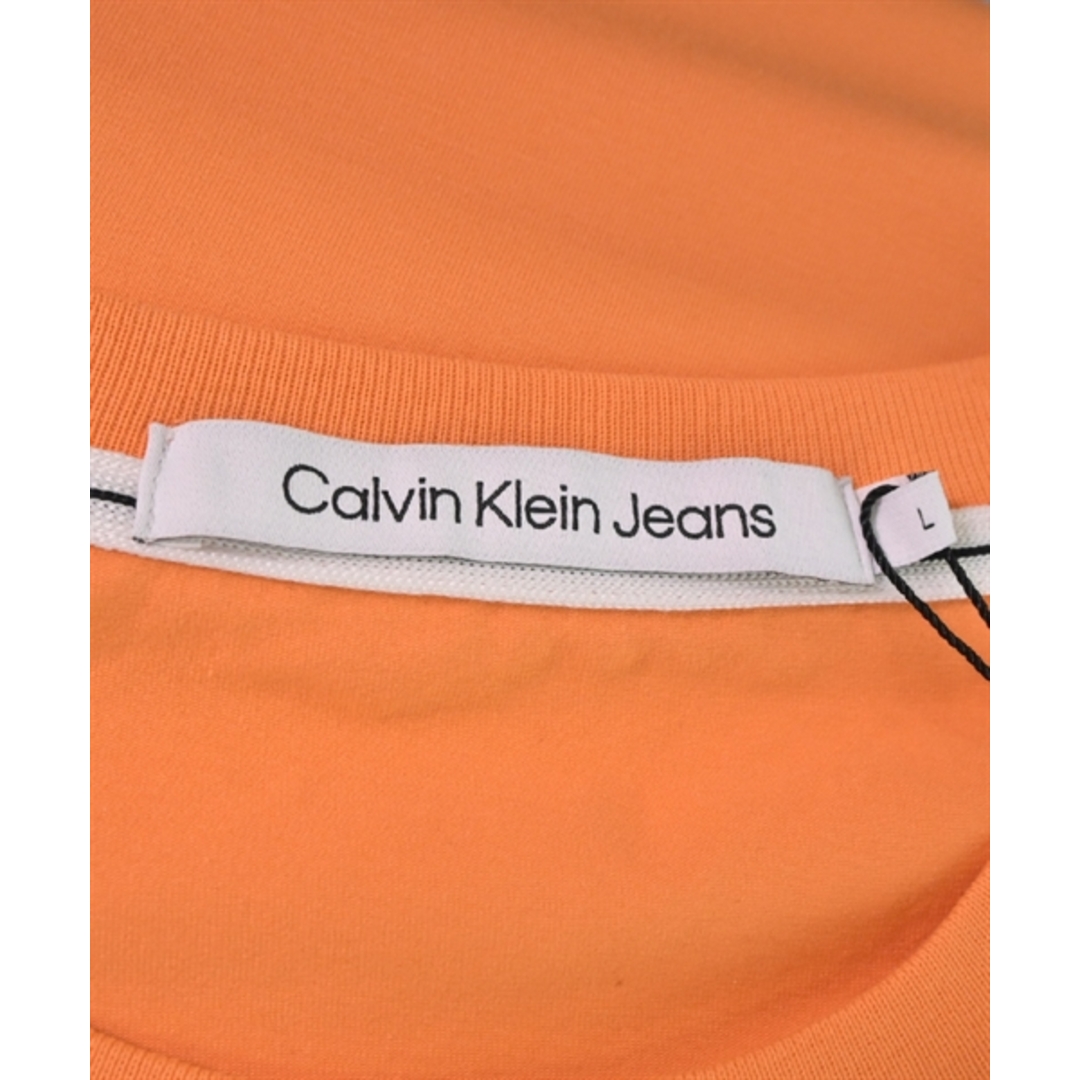 Calvin Klein(カルバンクライン)のCALVIN KLEIN カルバンクライン Tシャツ・カットソー L オレンジ 【古着】【中古】 メンズのトップス(Tシャツ/カットソー(半袖/袖なし))の商品写真